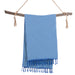 Turkish Cotton Bath Towel / Blue & Mint