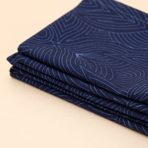 Dark Blue Nouveau Napkin Set 4pc
