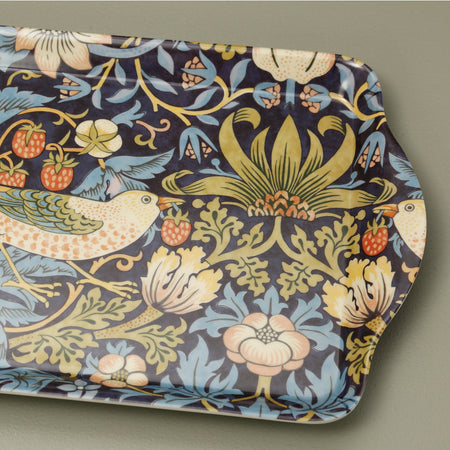 William Morris Strawberry Thief Melamine Sandwich Tray / Blue