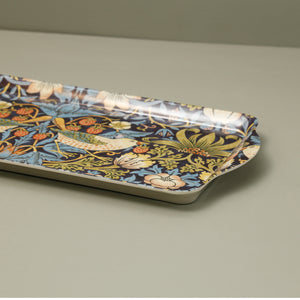 William Morris Strawberry Thief Melamine Sandwich Tray / Blue