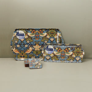 William Morris Strawberry Thief Coasters 6pc / Blue