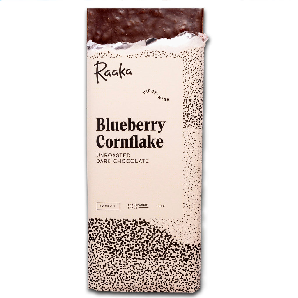 Raaka Chocolate Bar / 62% Blueberry Cornflake