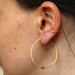 Rosette Large Hoop Earrings / Ceylon