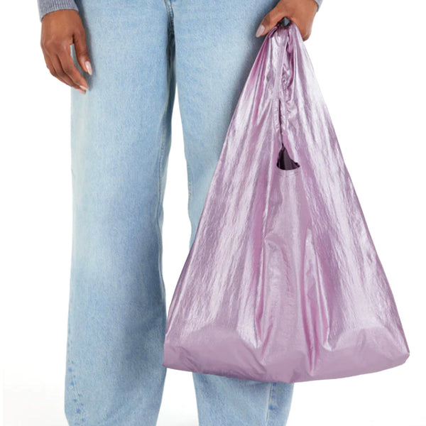 Baggu Standard Grocery Bag / Metallic Blush