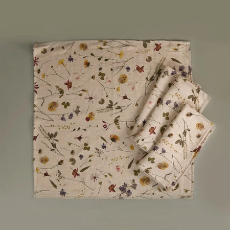 Botanical Linen Napkins / 4pc Set