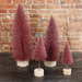 Wine Glitter Bottle Brush Tree / Small