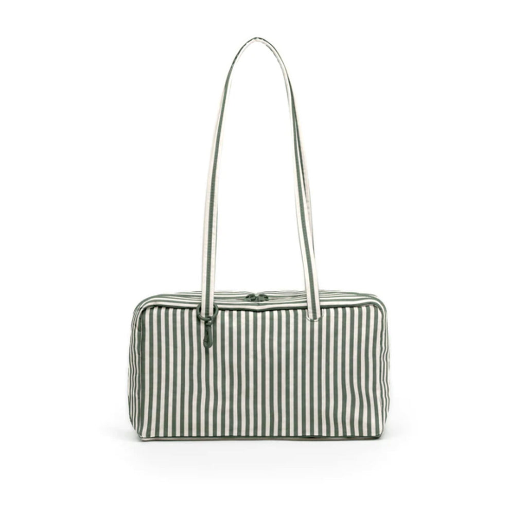 Baggu Nylon Bowler Bag / Sage Stripe