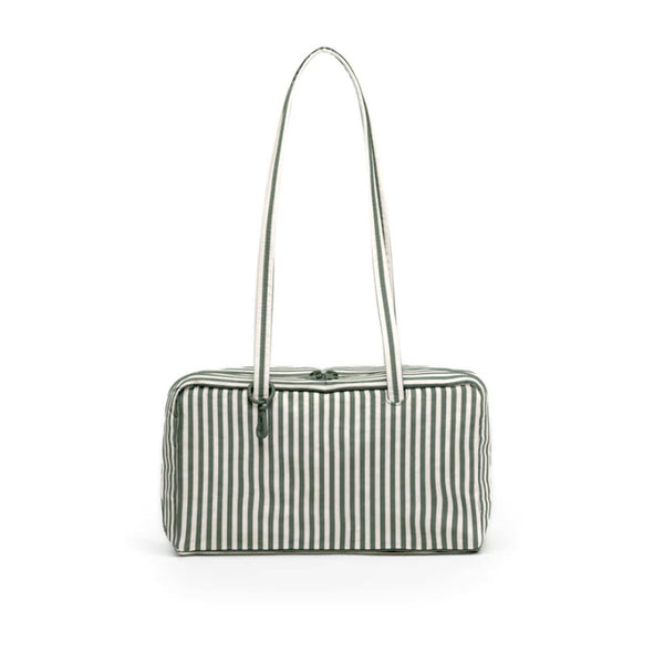 Baggu Nylon Bowler Bag / Sage Stripe