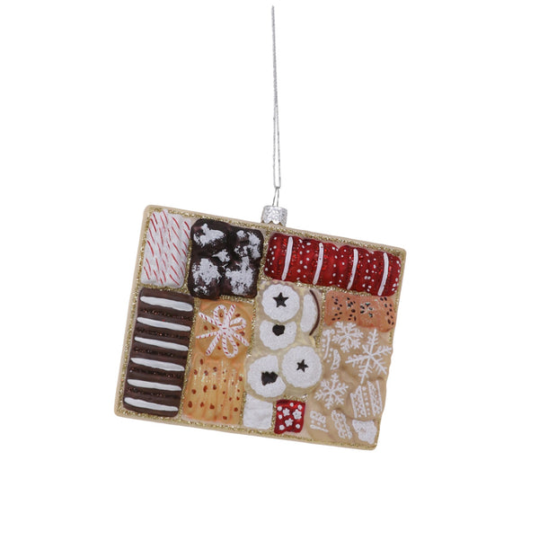 Box of Cookies Glass Ornament