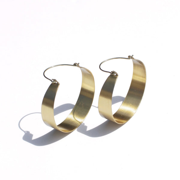 Brassy Statement Earrings / Large