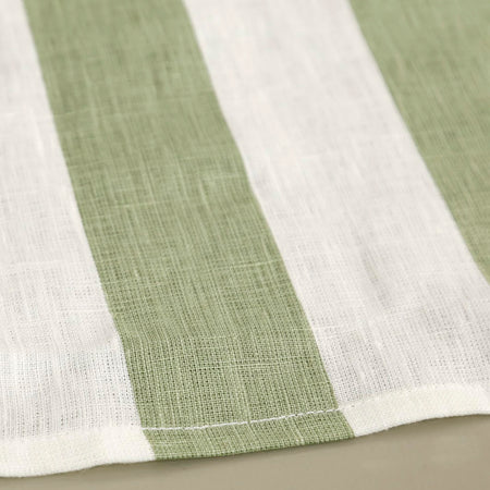 Broad Stripe Linen Table Runner 18" x 90"