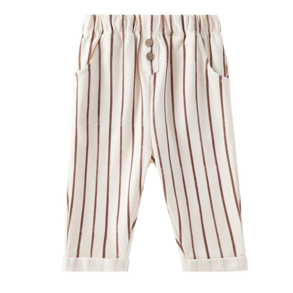 Baby Relaxed Tapered Pant / Brown Stripes