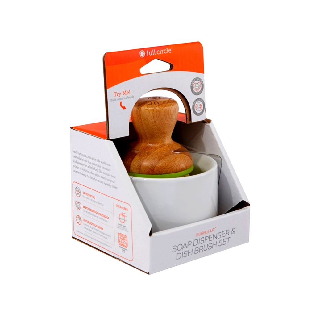 Bubble Up Dish Brush Set / White