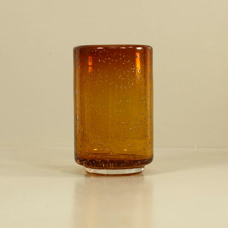 Bubbled Tumbler /  Amber