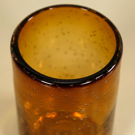 Bubbled Tumbler /  Amber