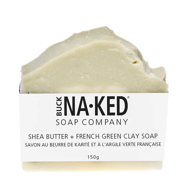 Buck Naked Soap Bar / Shea Butter & French Green Clay