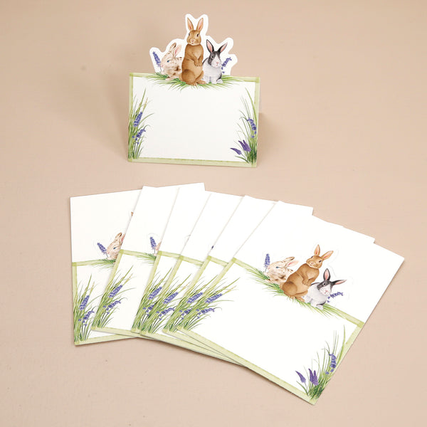 Caspari Paper Place Cards / Bunnies & Daffodils