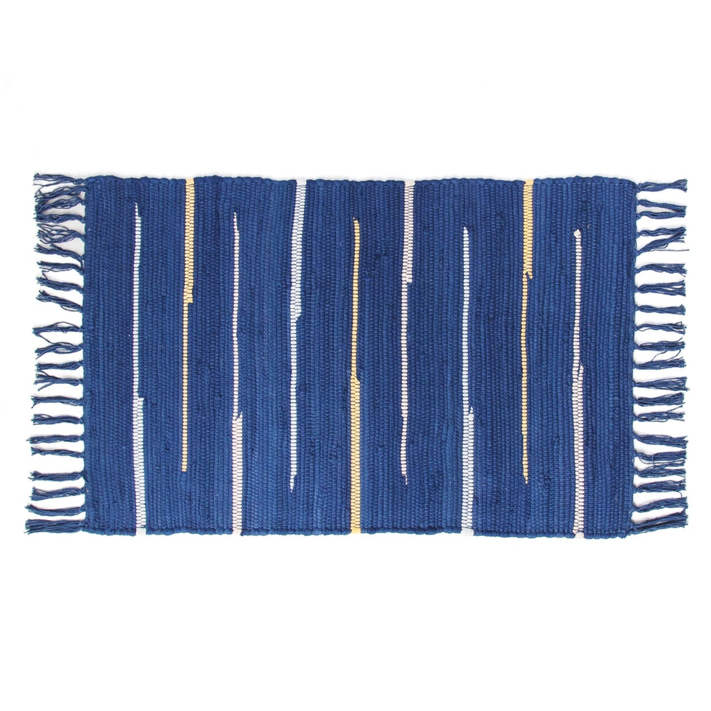 Canyon Stripe Rug / Dark Indigo