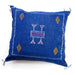 Cactus Silk Square Pillow / Blue
