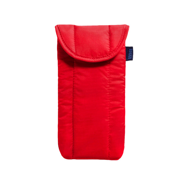 Baggu Puffy Glasses Sleeve / Candy Apple Red