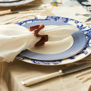 Caskata Salad Plate / Newport Stripe Blue