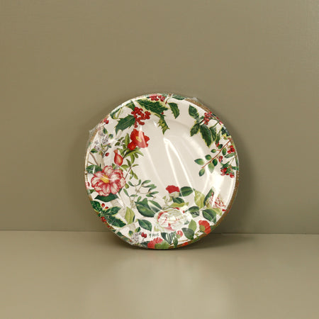 Caspari Paper Salad & Dessert Plates / Christmas Chinoiserie
