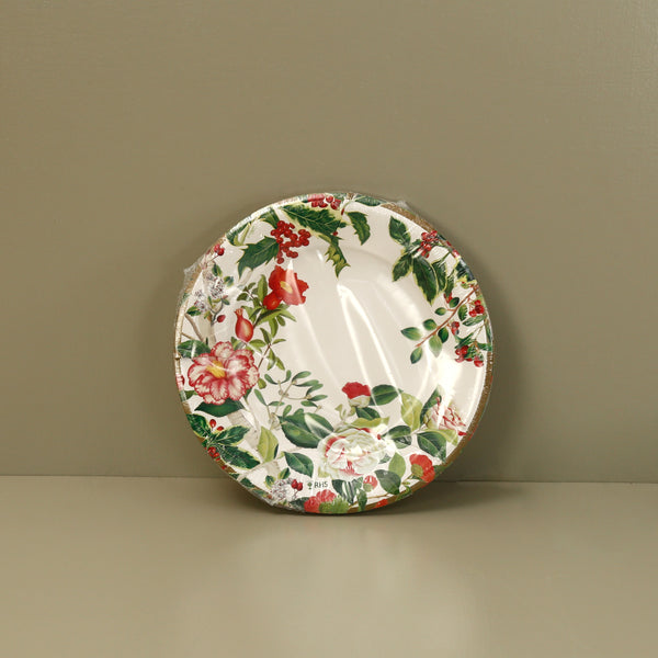 Caspari Paper Salad & Dessert Plates / Christmas Chinoiserie