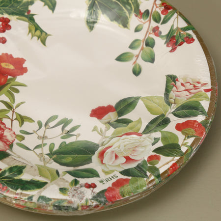 Caspari Paper Salad & Dessert Plates / Christmas Chinoiserie