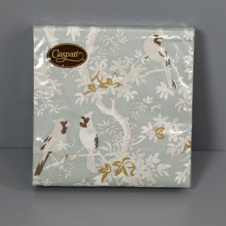 Caspari Paper Cocktail Napkins / Scenic Songbirds