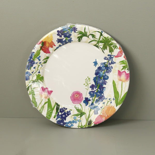 Caspari Paper Dinner Plates /  Summer Garden