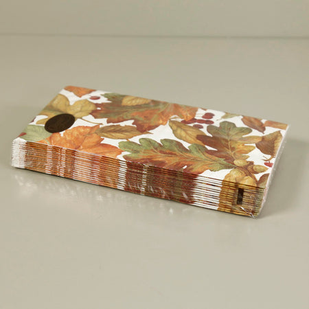 Caspari Paper Guest Napkins / Autumn Leaves