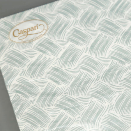 Caspari Paper Linen Dinner Napkins / Basketry Mist