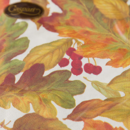Caspari Paper Luncheon Napkins / Autumn Leaves