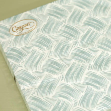 Caspari Paper Luncheon Napkins / Basketry Mist