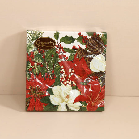 Caspari Paper Luncheon Napkins / Christmas Garden