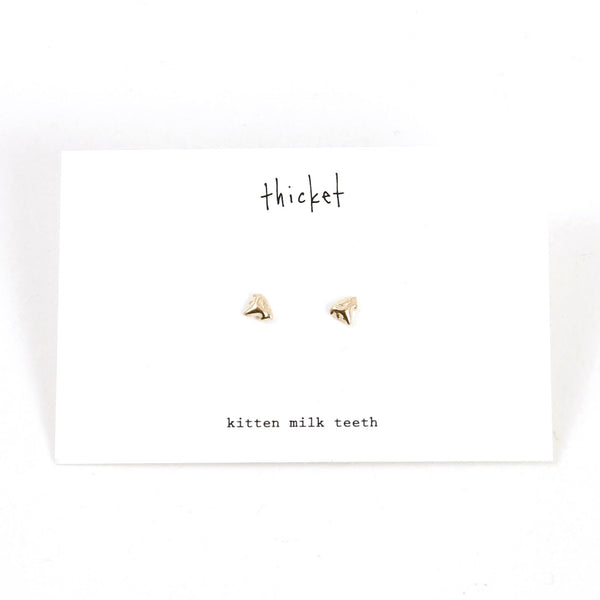 Cast Kitten Teeth Studs