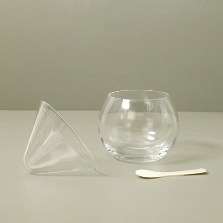Glass Cavier Chiller & Martini Glass