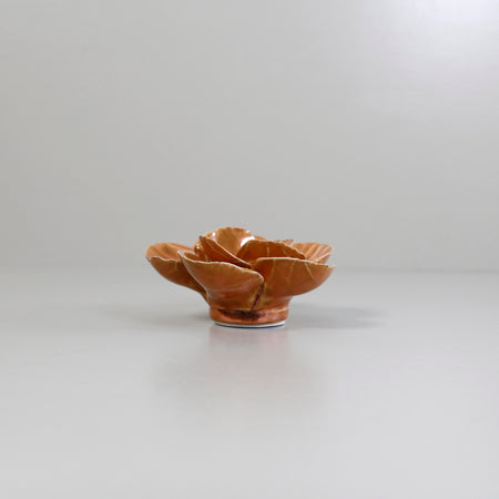 Ceramic Flower / Burnt Orange Poppy
