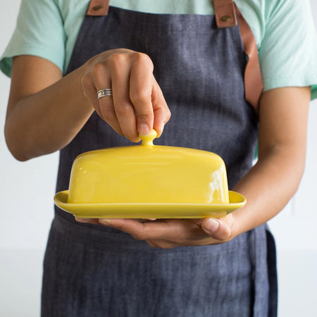 Ceramic Butter Dish / Lemon