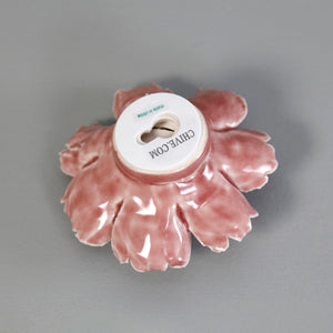 Ceramic Flower / Rose Pink
