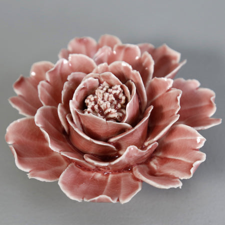 Ceramic Flower / Rose Pink