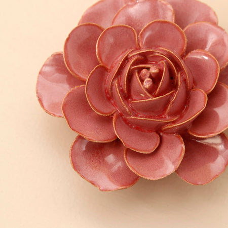 Ceramic Flower / Blush Pink Begonia