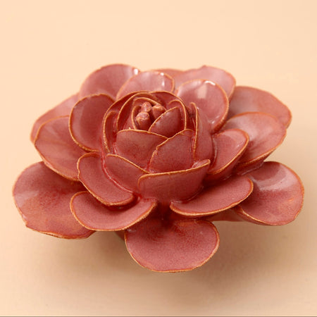 Ceramic Flower / Blush Pink Begonia