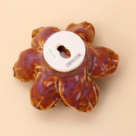 Ceramic Flower / Caramel Violet