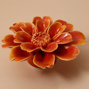 Ceramic Flower / Orange Paris Daisy