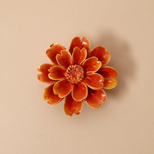 Ceramic Flower / Orange Paris Daisy