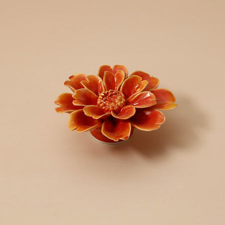 Ceramic Flower / Orange Paris Daisy