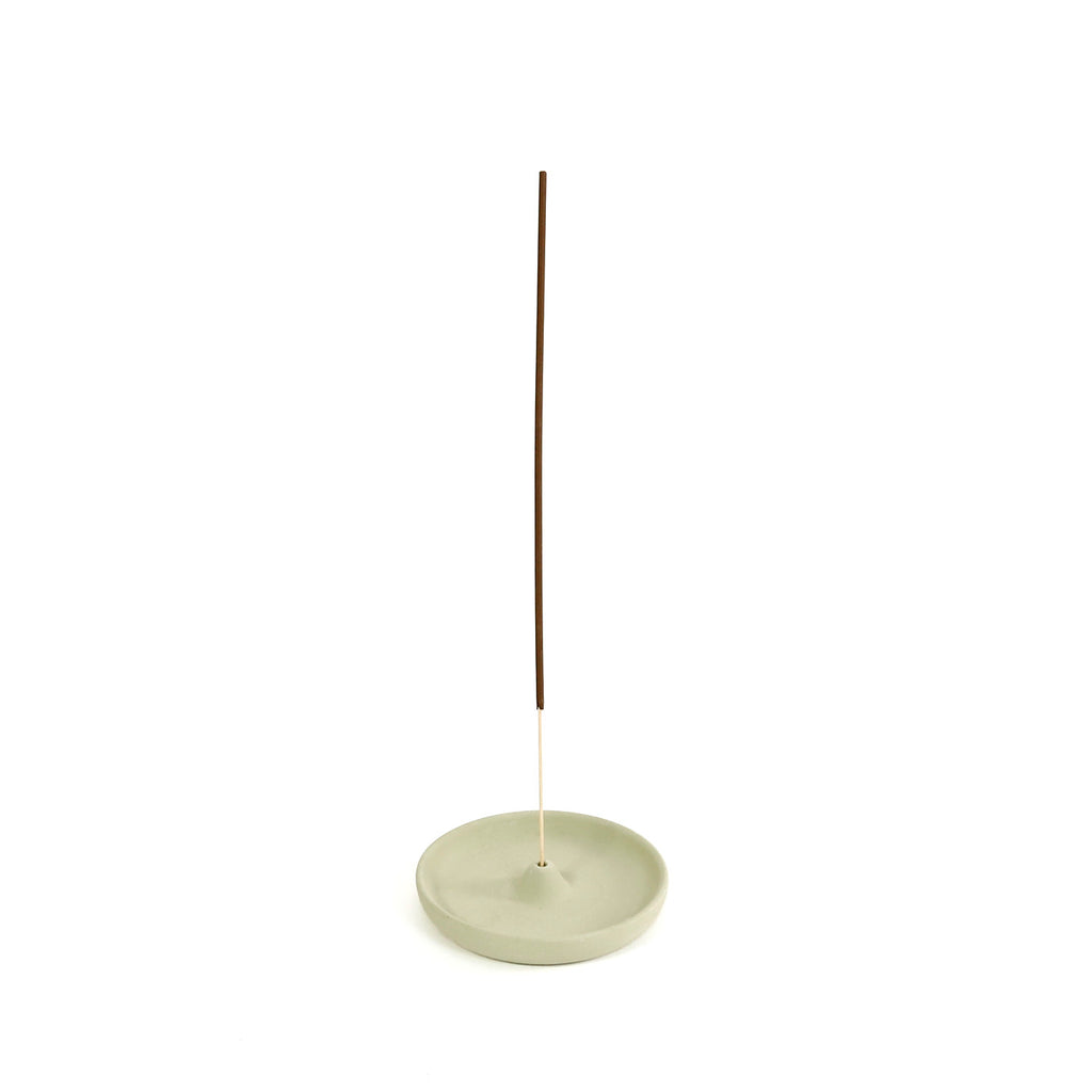 Simple Ceramic Incense Holder / Sage