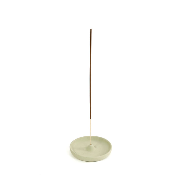Simple Ceramic Incense Holder / Sage