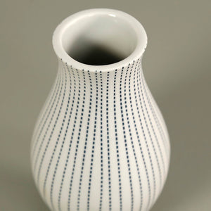 Chamon Medium Porcelain Vase / Blue Dash